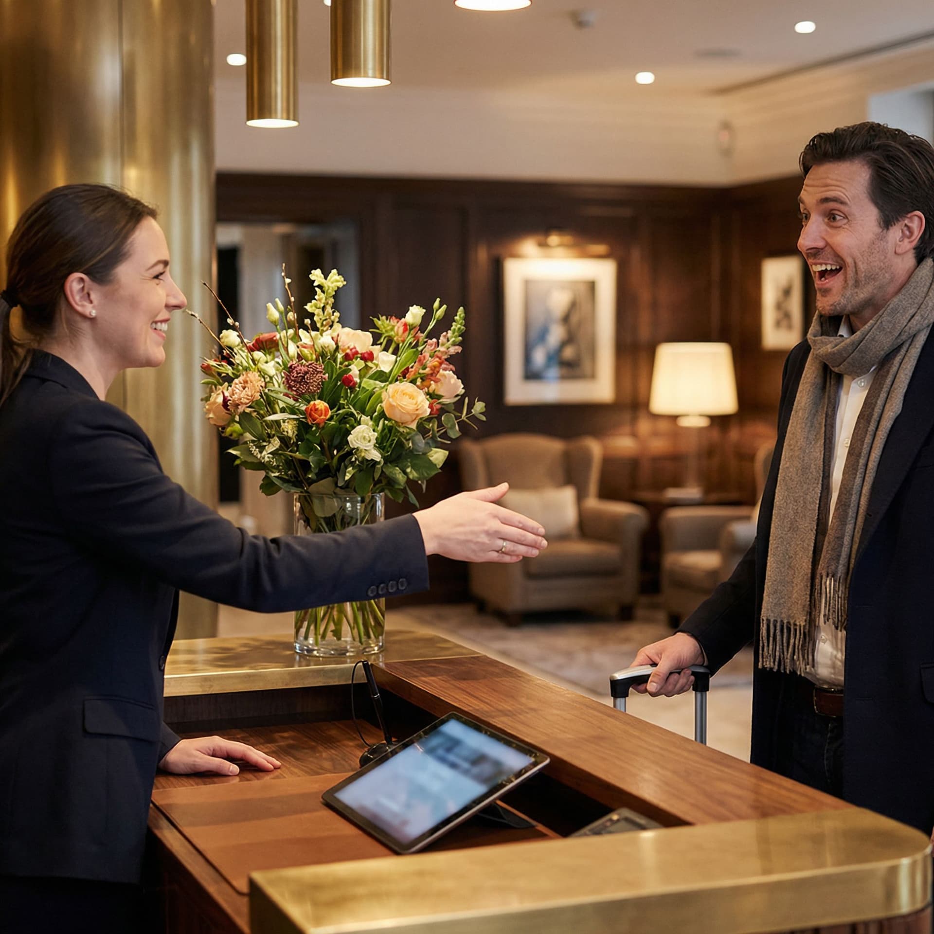 Client fidèle reconnu à son arrivée dans un hôtel