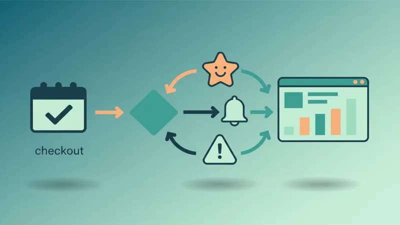 Workflow automatisé d'envoi d'enquête de satisfaction après le check-out