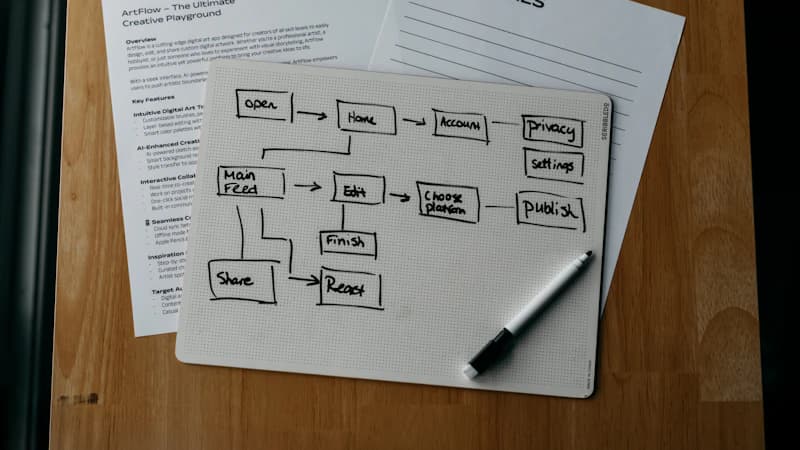 Schéma du parcours : départ dans le PMS, enquête, réponse, alerte au responsable en cas de note basse et rappel du client, avec l'invitation à laisser un avis envoyée à tous les clients